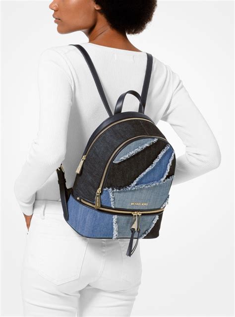 michael kors denim backpack|michael kors backpacks for women.